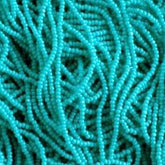 13/0 Charlotte Cut Preciosa (Czech) Bead Opaque Turquoise Strung